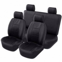 Capa Banco Baixo Corino Preto Universal Kit  Capa Banco Baixo Corino Preto Universal Kit